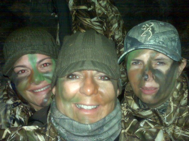 Painting the town with camo face paint….